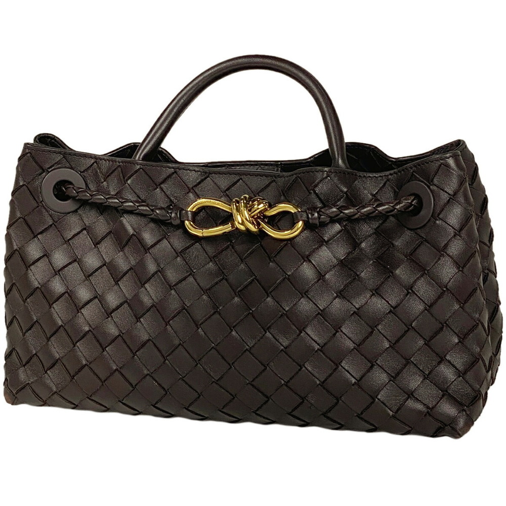 Bottega Veneta Small East Andiamo 2WAY Leather Brown